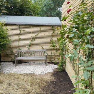 Creating a private and peaceful corner fir our client in #barnet #newbarnet #northlondon #landscaping #gardening #urbangarden